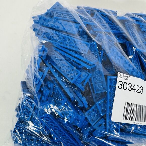LEGO‎ 2x8 Blue Plate 303423 Brick 3034 Lot Approximately 2lbs - Picture 8 of 9